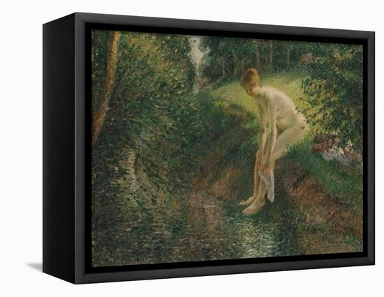 Bather in the Woods, 1895-Camille Pissarro-Framed Stretched Canvas