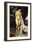 Bather (La Baigneuse Au Griffon), 1870-Pierre-Auguste Renoir-Framed Giclee Print