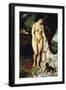 Bather (La Baigneuse Au Griffon), 1870-Pierre-Auguste Renoir-Framed Giclee Print