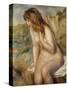 Bather Seated on a Rock, 1892-Pierre-Auguste Renoir-Stretched Canvas