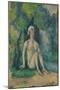 Bather Sitting near the Water, 1876-Paul Cezanne-Mounted Giclee Print
