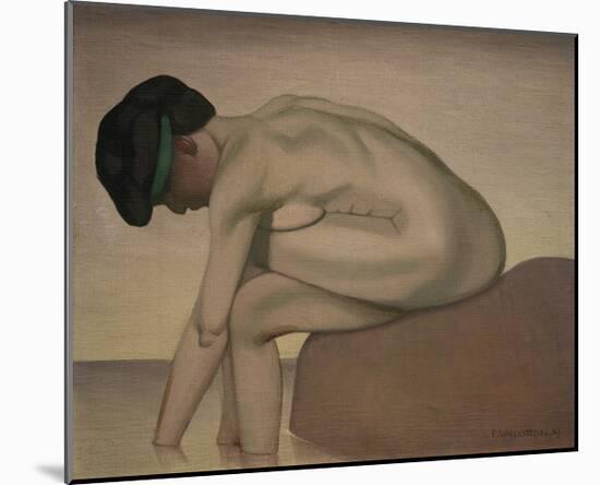 Bather Sitting on a Rock-Félix Vallotton-Mounted Giclee Print