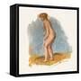 'Bather Standing', 1946-Pierre-Auguste Renoir-Framed Stretched Canvas