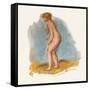 'Bather Standing', 1946-Pierre-Auguste Renoir-Framed Stretched Canvas