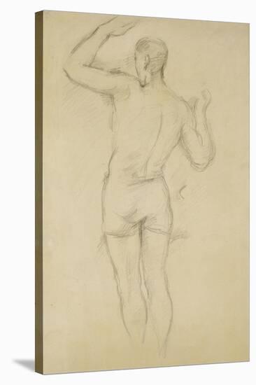 Bather Standing-Paul Cézanne-Stretched Canvas