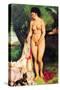 Bather with a Terrier-Pierre-Auguste Renoir-Stretched Canvas