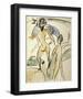 Bather with Hat-Ernst Ludwig Kirchner-Framed Art Print