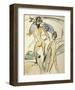 Bather with Hat-Ernst Ludwig Kirchner-Framed Art Print