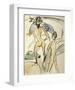 Bather with Hat-Ernst Ludwig Kirchner-Framed Art Print