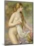 Bather with Long Hair, circa 1895-Pierre-Auguste Renoir-Mounted Premium Giclee Print