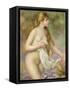 Bather with Long Hair, circa 1895-Pierre-Auguste Renoir-Framed Stretched Canvas