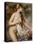 Bather with Long Hair-Pierre-Auguste Renoir-Stretched Canvas