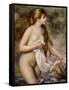 Bather with Long Hair-Pierre-Auguste Renoir-Framed Stretched Canvas