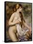 Bather with Long Hair-Pierre-Auguste Renoir-Framed Stretched Canvas