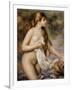 Bather with Long Hair-Pierre-Auguste Renoir-Framed Art Print