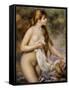 Bather with Long Hair-Pierre-Auguste Renoir-Framed Stretched Canvas