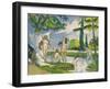 Bathers, 1874-75-Paul Cezanne-Framed Giclee Print