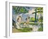 Bathers, 1874-75-Paul Cezanne-Framed Giclee Print