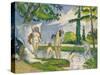 Bathers, 1874-75-Paul Cezanne-Stretched Canvas