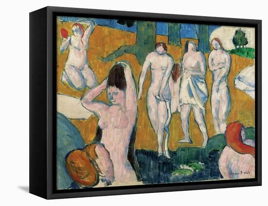 Bathers, 1889-Emile Bernard-Framed Stretched Canvas
