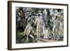 Bathers, 1890-1894-Paul Cézanne-Framed Giclee Print