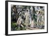 Bathers, 1890-1894-Paul Cézanne-Framed Giclee Print