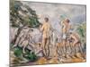 Bathers, 1890-92-Paul Cézanne-Mounted Giclee Print