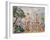 Bathers, 1890-92-Paul Cézanne-Framed Giclee Print