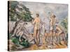 Bathers, 1890-92-Paul Cézanne-Stretched Canvas