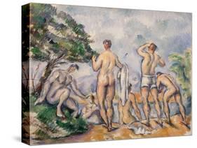Bathers, 1890-92-Paul Cézanne-Stretched Canvas