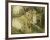 Bathers, 1896-Camille Pissarro-Framed Giclee Print