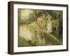 Bathers, 1896-Camille Pissarro-Framed Giclee Print