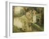 Bathers, 1896-Camille Pissarro-Framed Giclee Print