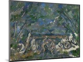 Bathers, 1902-1906-Paul Cézanne-Mounted Giclee Print