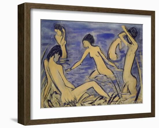 Bathers, 1913-Otto Mueller-Framed Giclee Print