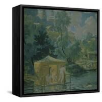 Bathers, 1921-Boris Michaylovich Kustodiev-Framed Stretched Canvas