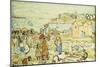 Bathers and Strollers at Marblehead-Maurice Brazil Prendergast-Mounted Giclee Print