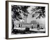 Bathers and Strollers Enjoying a Fine Day at Oak Street Beach-null-Framed Photographic Print