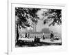 Bathers and Strollers Enjoying a Fine Day at Oak Street Beach-null-Framed Photographic Print
