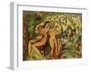 Bathers and Turkish Horseman-Auguste Macke-Framed Giclee Print