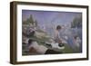 Bathers at Asnieres, 1884-Georges Seurat-Framed Giclee Print