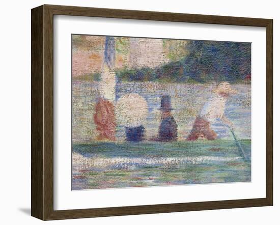 Bathers at Asnieres, 1884-Georges Seurat-Framed Giclee Print