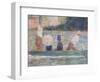 Bathers at Asnieres, 1884-Georges Seurat-Framed Giclee Print