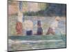 Bathers at Asnieres, 1884-Georges Seurat-Mounted Giclee Print