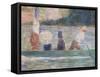 Bathers at Asnieres, 1884-Georges Seurat-Framed Stretched Canvas