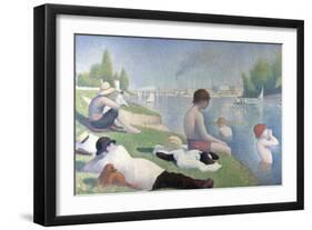 Bathers at Asnières (Baigneurs À Asnière), 1884-Georges Seurat-Framed Giclee Print