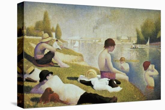 Bathers at Asnières-Georges Seurat-Stretched Canvas