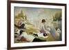 Bathers at Asnières-Georges Seurat-Framed Premium Giclee Print