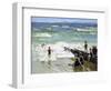 Bathers at Breakwater-Edward Henry Potthast-Framed Giclee Print