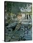 Bathers at La Grenouillere, 1869 (Detail)-Claude Monet-Stretched Canvas